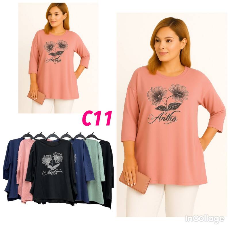 Bluzki damskie Roz M-2XL, Mix Kolor .Paczka 10 szt